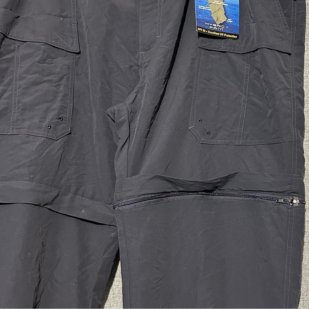 Men's Dark Gray with UV Protection Hybrid II Sports Cargo Pants - Picture 2 of 6